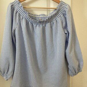 NWOT Michael Kors off Shoulder Striped Top NWOT